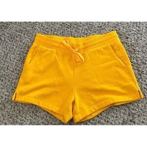 Amazon Essentials Women's Yellow Sweat Shorts Size Medium